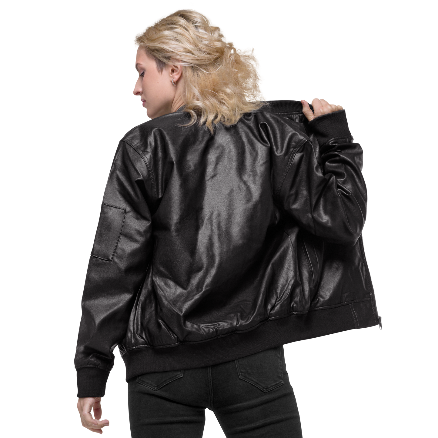 STORMVELD® PU Leather Raid Bomber Jacket