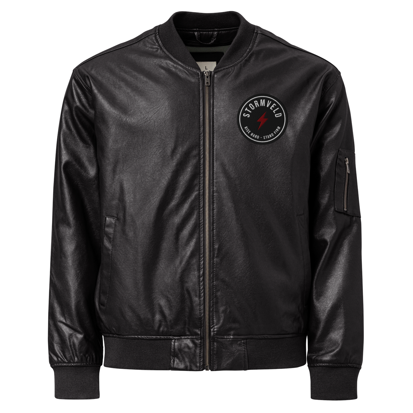 STORMVELD® PU Leather Raid Bomber Jacket