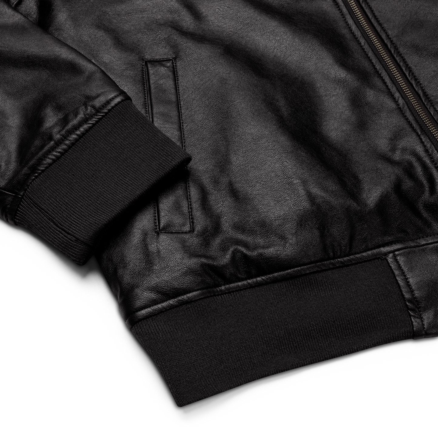 STORMVELD® PU Leather Raid Bomber Jacket